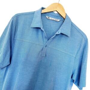 Travis Mathew Blue Short Sleeve Golf Polo Sz M